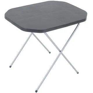 Dajar Patio Campingtisch klappbar 70 x 53 cm Klapptisch Beistelltisch für Balkon Terrasse Garten Camping leicht anthrazit/grau