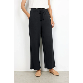 Jogger Pants SOYACONCEPT "SC-BANU 33", Damen, Gr. XL (42), N-Gr, schwarz, Sweatware, Obermaterial: 48% Modal, 48% Polyester, 4% Elasthan, unifarben, gerade knöchellang, Hosen Jogger Pants, mit geradem Bein, Topseller