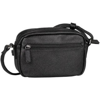 Handtasche TOM TAILOR DENIM "Aveline", Damen, Gr. B/H/T: 21cm x 13cm x 6cm, schwarz, Lederimitat, clean, gepflegt, unifarben, Taschen Handtasche, Damen Umhängetasche, Schultertasche mit glänzendem 3D-Logo