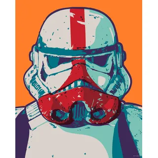 KOMAR »Mandalorian Pop Art Stormtrooper« Disney Star Wars 1 Stk. tlg. Wandbild zur Dekoration im Kinderzimmer - ohne Rahmen