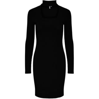 PIECES Damen Pcmilka Cut Out Dress Kac Kleid, Schwarz, M EU