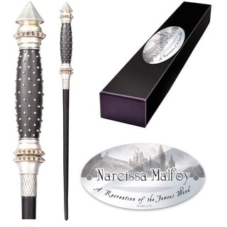 Warner Bros The Noble Collection - Narcissa Malfoy Character Wand - 14in (35cm) Wizarding World Wand with Name Tag - Harry Potter Film Set Movie Props Wands