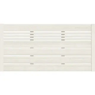 Vorgartenzaun Bausatz BuildiFix-Zauntyp E 180 x 90 cm cremeweiß