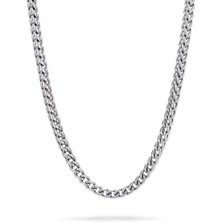 FYNCH-HATTON Foxtail Chain Gliederkette Silber Edelstahl