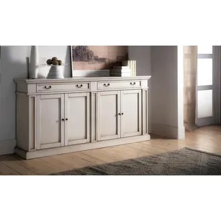 Möbel Anrichte Klassische Barock Stil Kommode Sideboard Kommoden Holz Schrank - Grau