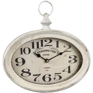 Ambiente Haus Antikweiss Wanduhr 27,0 cm 27cm weiß