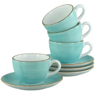 CreaTable Tasse Vintage Nature 0,18 l Aqua 8 St.