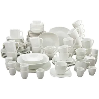 CreaTable Square Kombiservice 100-tlg. weiß