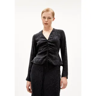 ANAYAA JACQ | Bluse Regular Fit aus TENCELTM Lyocell Mix - schwarz (S)