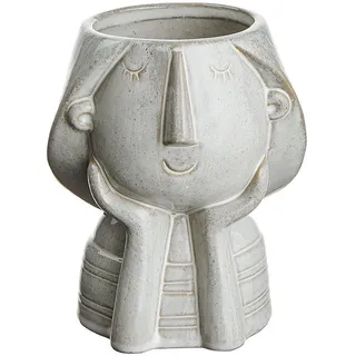 Butlers Blumenübertopf (4er Set) Rebecca , Beige , Keramik , 13 cm , Dekoration, Blumen & Blumentöpfe, Übertöpfe