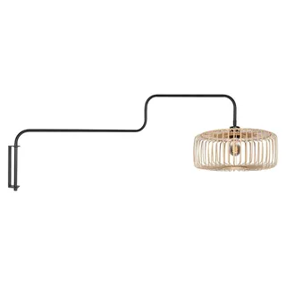 Steinhauer - wandleuchte - Bloeba - natürlich schwarz - metall seegras - Ø 40cm - E27 - 4160ZW - Schwarz