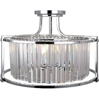 Asbury C – Kristallleuchte Hampton, Chrom, 58 cm - Silber