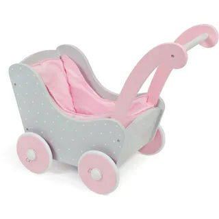 Bayer Chic 2000 Holzpuppenwagen gepunktet Grau