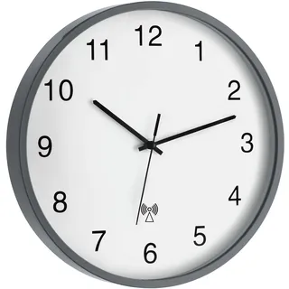 TFA Funkwanduhr 30,20 cm 60.3511.10 grau