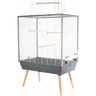 Zolux Vogelkäfig Neo Jili H80 80 x 50 x 80 cm grau