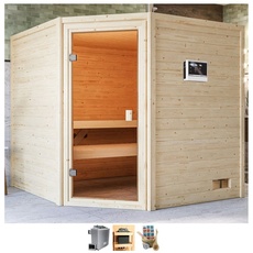Bild Sauna »Tami«, 4,5-kW-Ofen mit ext. Steuerung, beige
