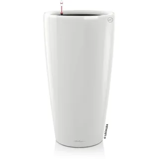 LECHUZA Rondo Premium Ø 40 x 75 cm Weiß hochglanz