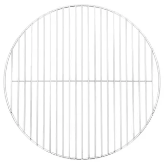 vidaXL Grillrost Rund Ø44,5 Cm 304 Edelstahl , Silberfarben , Metall , 44.5x44.5 cm , Grills, Grillzubehör