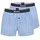 Pyjama-Shorts Blau S 48