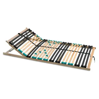 Coemo 7-Zonen Lattenrost DRÖMSON 120x200 cm 28 Federleisten Kopfteil verstellbar Selbstmontage