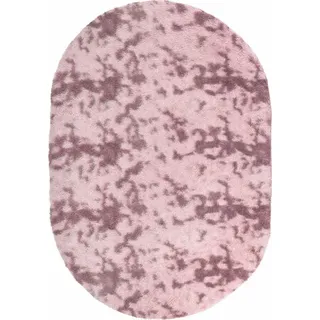 Teppich Shaggy Hochflor NAVARRA Altrosa 300x200 cm Polyester - Rosa