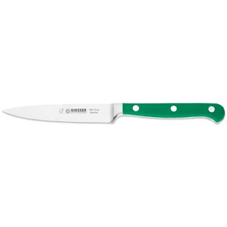 Giesser seit 1776 - Made in Germany - Spickmesser geschmiedet grün Skyline Green, 10 cm, Officemesser genietet, rostfrei, spülmaschinengeeignet