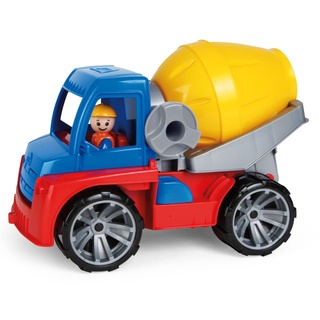 Lena 04413 04413-Truxx Betonmischer, Spielfahrzeug ca. 29 cm, Mischerfahrzeug mit Spielfigur, Baufahrzeug für Kinder ab 2 Jahre