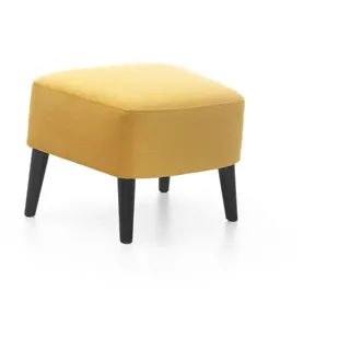 Furnlux Sitzpouf Next Gelb 56x46x43 cm , Textil , 56x43x46 cm , Wohnzimmer, Sessel, Hocker & Hockerbänke, Poufs