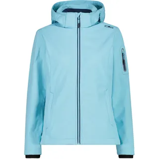 CMP Woman Jacket Zip Hood Softshelljacke Silber 48