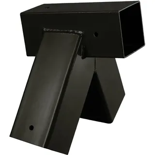 Relaxdays Schaukelverbinder, A-Form, 100°-Winkel, 90x90 mm Kantholz, pulverbeschichteter Stahl, Schaukelwinkel, schwarz
