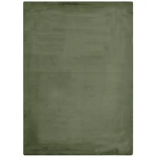 -LUXOR- living Kunstfell Coste Flauschiger Teppich Schlafzimmer - ideal zur Verwendung als Bettvorleger Schlafzimmer - gemütlicher Fellteppich Lammfell Imitat 80 x 150 cm dunkelgrün