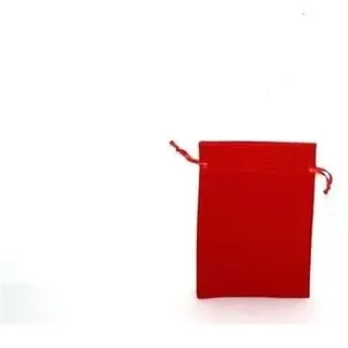 DUE ESSE CHRISTMAS SRL IR003113 Samtbeutel, rot, 10 x 14 cm, Siehe Foto, Taglia unica