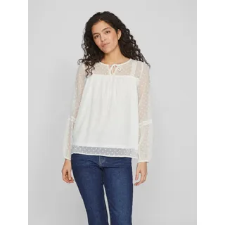 VILA Blusenshirt »VIEDEE L/S TOP - Noos weiß