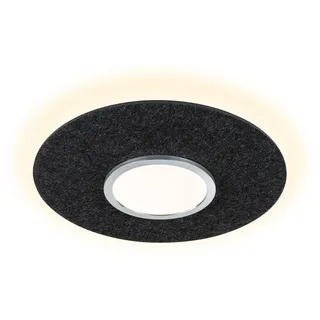 Paulmann LED Deckenleuchte Tulga / grau Schwarz