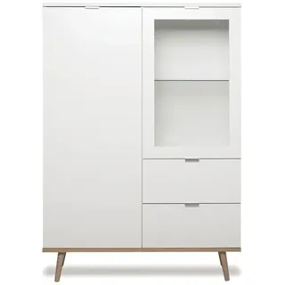 Finori Göteborg 100 x 104 x 40 cm Weiß / Braun