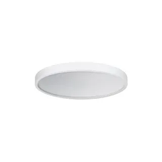 Esylux EO10850639 Runde, flache LED-Anbauleuchte mit pulverbeschichtetem Aluminiumgehäuse, DALI-2-Lichtsteuerung (DT8) und Tunable White SVENJA CL