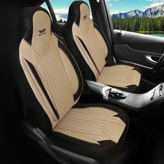 Sitzbezüge passend für Mazda 5 in Beige Schwarz Pilot 6.8