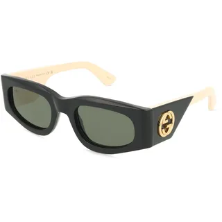 GUCCI GG1664S Damen-Sonnenbrille Vollrand Rectangular Acetat-Gestell, schwarz