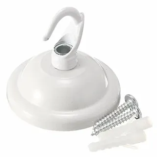 MASUNN Vintage Decke Rose Haken Platte Halter Für Leuchte Kronleuchter Lampe - Weiß