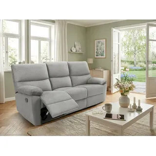 Home Affaire »LANNOY, manuelle o. elelektrische Relaxfunktion in 2 Sitzen, USB A/C« Liegefunktion (105°-150°), Reclinersofa, Webstoff, Federkern,