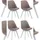 Besucherstuhl Stoff Taupe