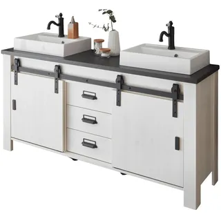 furn.design Doppelwaschtisch 164 x 81 x 43 cm