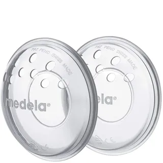 Medela Breast Shells - BPA-Free, Made from Soft Silicone, with Breathable Ventilation Holes, Includes 2 Shells