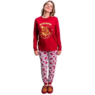 Cerda Group Harry Potter 2900000400 Langarm-pyjama - Dark Red - XS