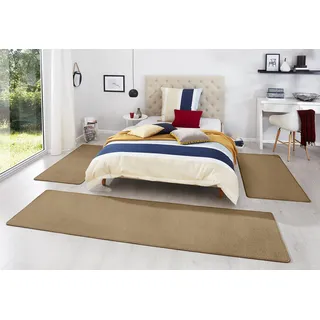 HANSE HOME Fancy Kurzflorteppich 3-tlg. 67 x 240 cm braun