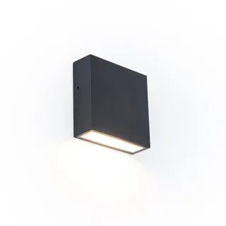 LUTEC Outdoor LED Modern Wall Light, Aluminium Anti-Rost Außen Innen Wandlampe, 3000K Warm Weiß, Down Light Außenwand Laterne, Wasserdicht für Haustür, Terrasse, Garten, Schlafzimmer