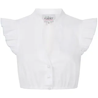 Nübler Dirndlbluse »Dirndlbluse kurzarm Carla«, weiß
