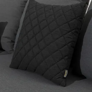 Gardenson Outdoor-Kissen , Anthrazit , Textil , Füllung: Polyester,Polyester , quadratisch , 45x45 cm , pflegeleicht, hochwertige Qualität, für den Außenbereich geeignet, UV-beständig, wetterfest , Gartenmöbel, Gartenpolster & Auflagen, Gartenkissen