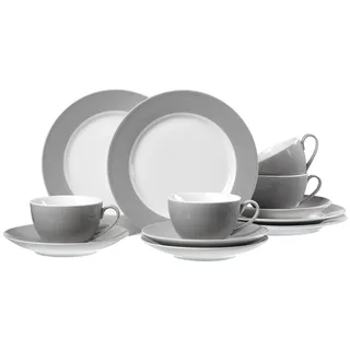 Flirt by R&B DOPPIO Kaffeeservice 12-tlg. grau/mehrfarbig
