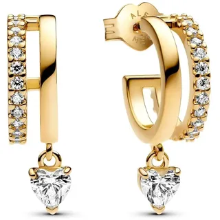 Pandora Creolen Hängendes Herz gold 263685C01